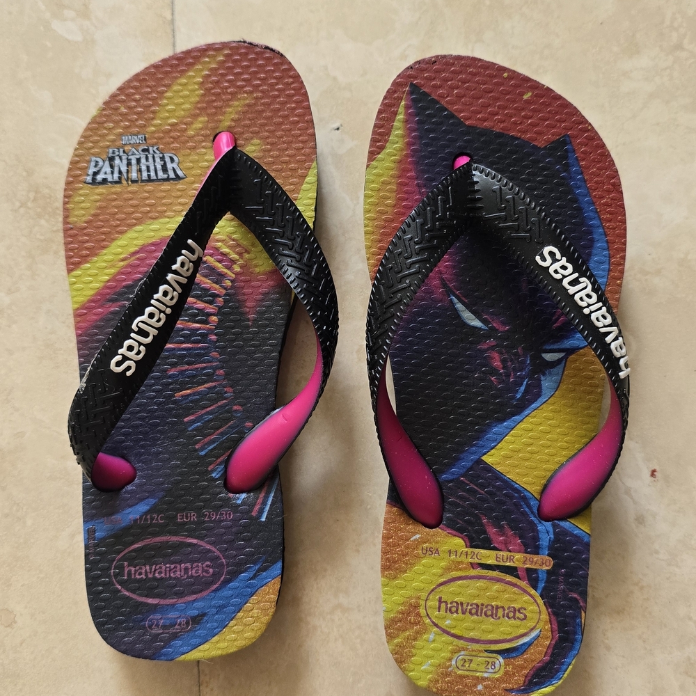 Havaianas Black Panther Flip Flops